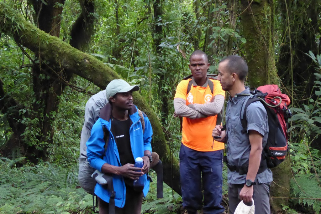 Chatting with Hebron and Thomas in the Jungle.