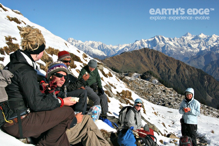 Himalayas Trek - Lunch After the Pass