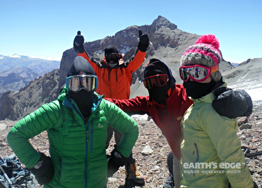 Protecting from dust and sun on Aconcagua