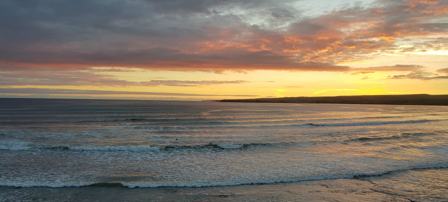 View from our office of Lahinch beach and Liscannor bay,