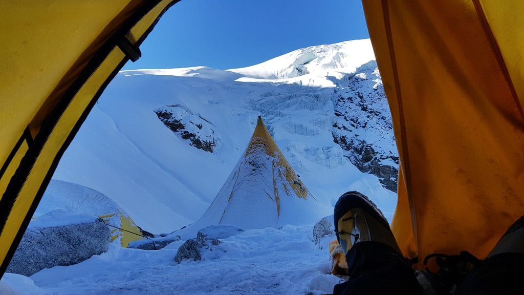 View from my tent at Base Camp 