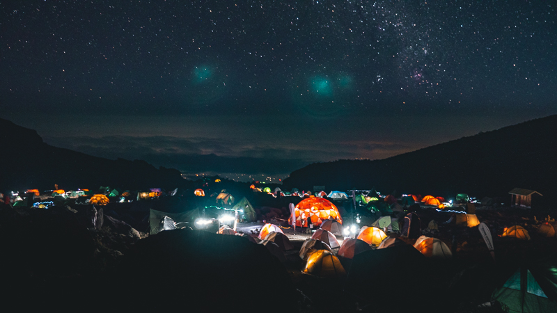 Camping on Kilimanjaro