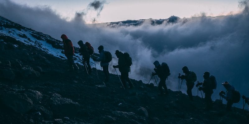 Kilimanjaro at night