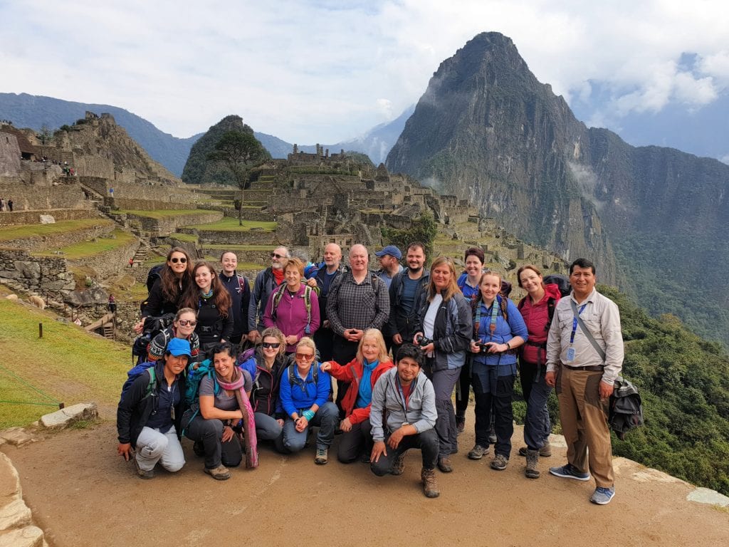 All the team at Machu Picchu