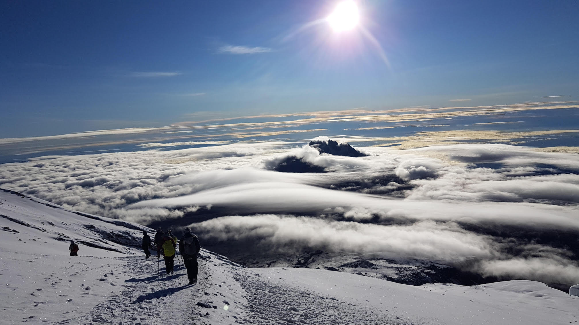 Climbing Kilimanjaro with Earth's Edge peak 