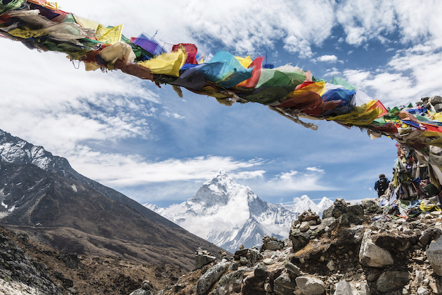 Everest base camp with Earth's Edge